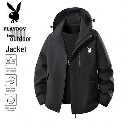 Men's Casual Hooded Windbreaker Jacket