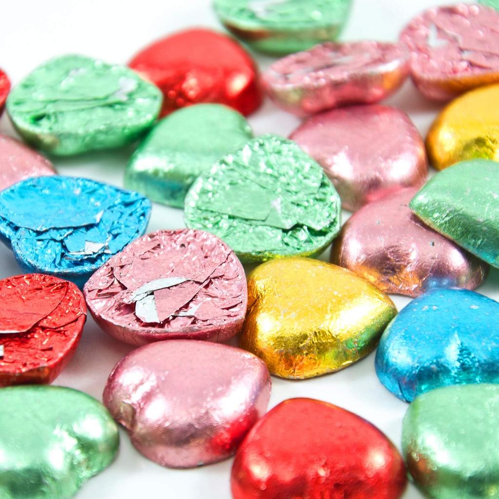 900 Pieces Chocolate Wrappers Candy Wrappers Aluminium Foil Packaging for Homemade Caramel and DIY Candies Decoration Square 4 x 4 Inches, 9 Colors