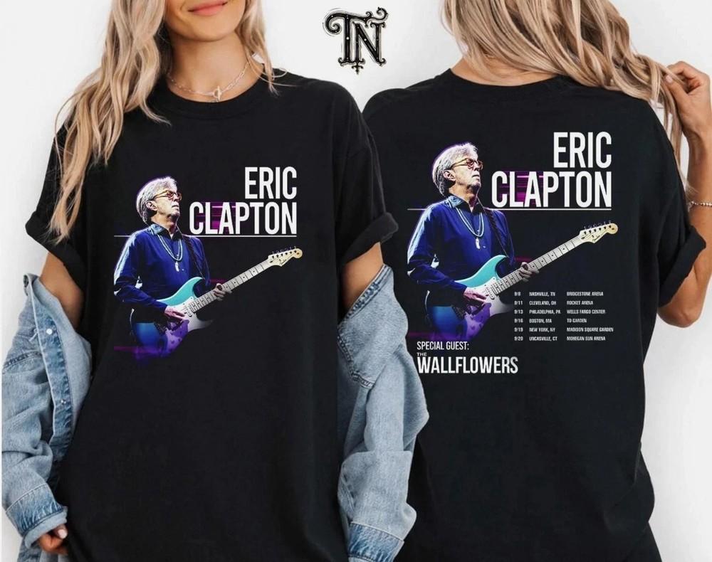 

Eric Clapton Us Tour 2025 Concert Music Double Sided Unisex T-Shirt Unisex T-Shirt XXL