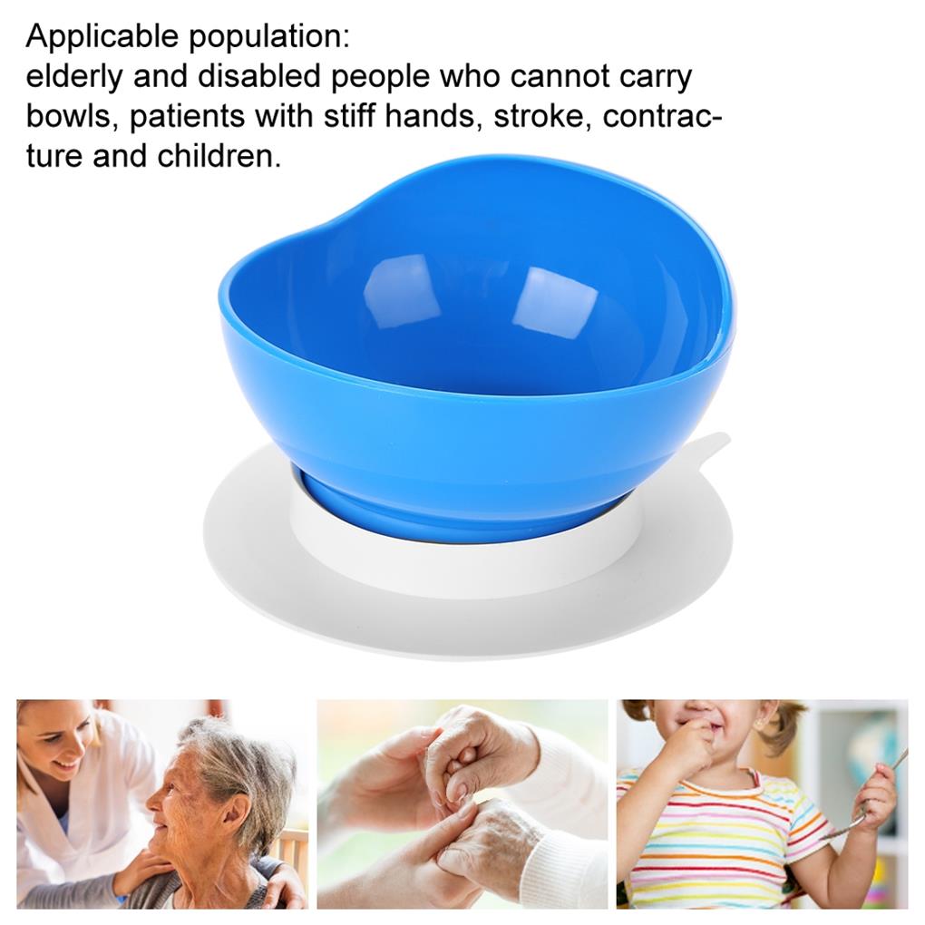 Anti-slip Bowl Anti-scald Tray Elderly Accessories Fine Workmanship Compact Size Disabled Dining Supplies Suction Mug