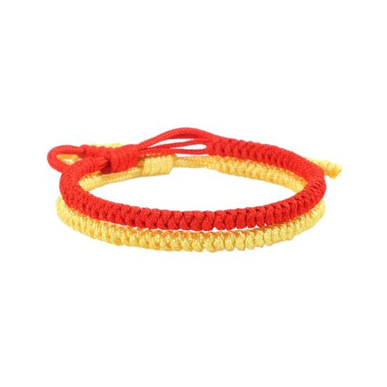 2 Pcs Friendship Bracelets Hand-woven Braided Rope Adjustable Woven Bracelet Symbolic Colors for Meaningful Unity Symbol