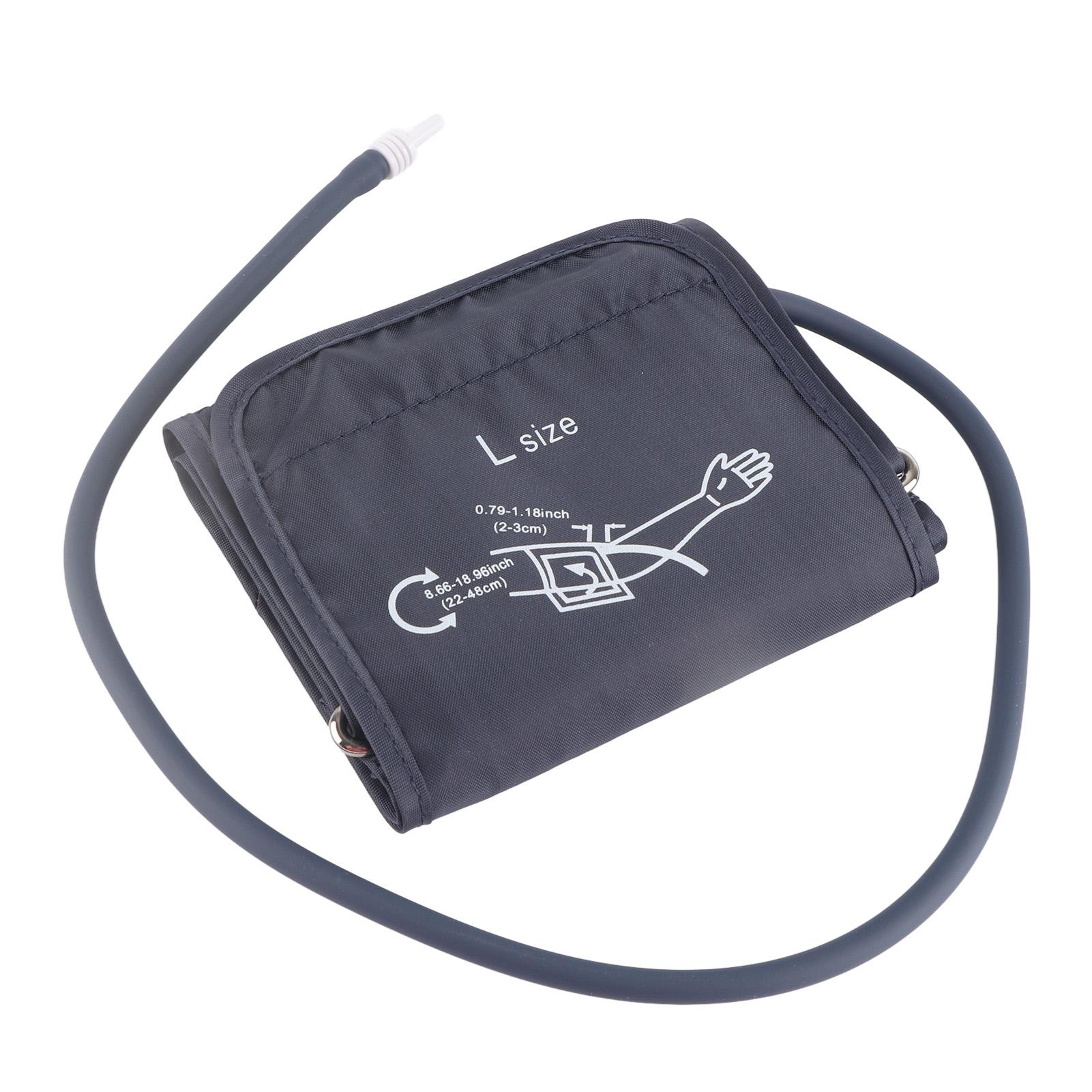 

2 Pack Blood Pressure Cuff with Connector Adjustable D Ring Large Cuff Strap Arm Blood Pressure Replacement Cuff 8.7