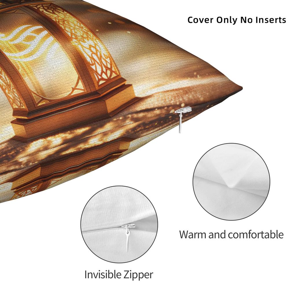 Ramadan Lantern Pillow Case Custom Pillow Cover Novelty Pillowcases For Living Room Chair