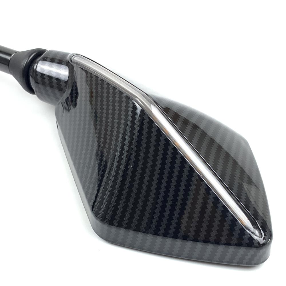 Pro Kawasaki NINJA Z750 Z800 Z900 Z1000 650R ER6N ER6F ER5 zpětné zrcátko 10mm motocyklové zrcátko s LED