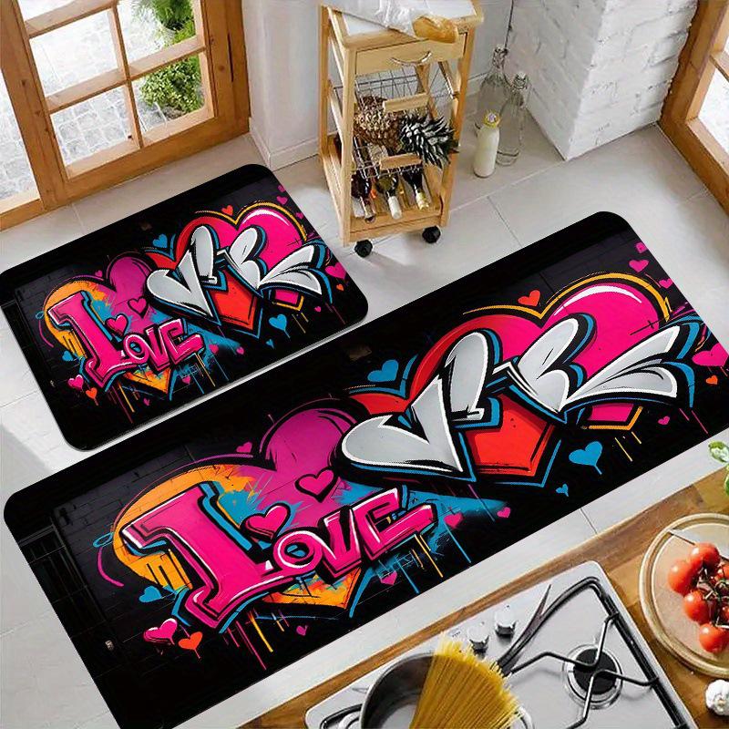 Valentine's Day Heart Hallway Runner: Non-slip, Dirt-resistant, Easy-to-Clean Floor Mat