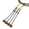 Myorenka Shingon Buddhist Formal Prayer Beads for 108 Natural Wooden Furiwake Shaku San Ebony Odamaki Includes Prayer Bead Amulet Prayer Wooden Prayer