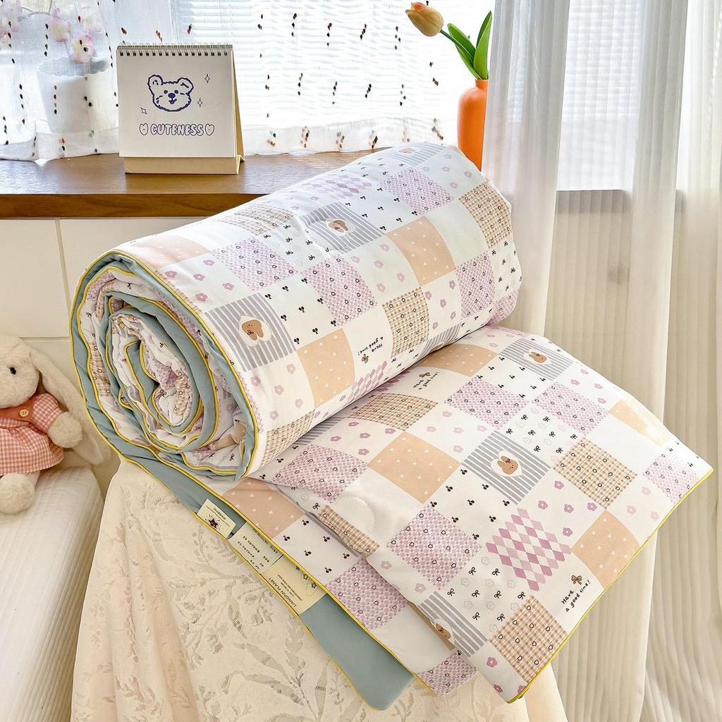 New A-Type Summer Cooling Quilt - Lightweight Single & Double for Dorms, Kids & Gifts