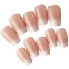 240tips/box Stick On Nails Long Coffin Press on Nails for Women Pink and White False Nail DIY Nails Art Decoration