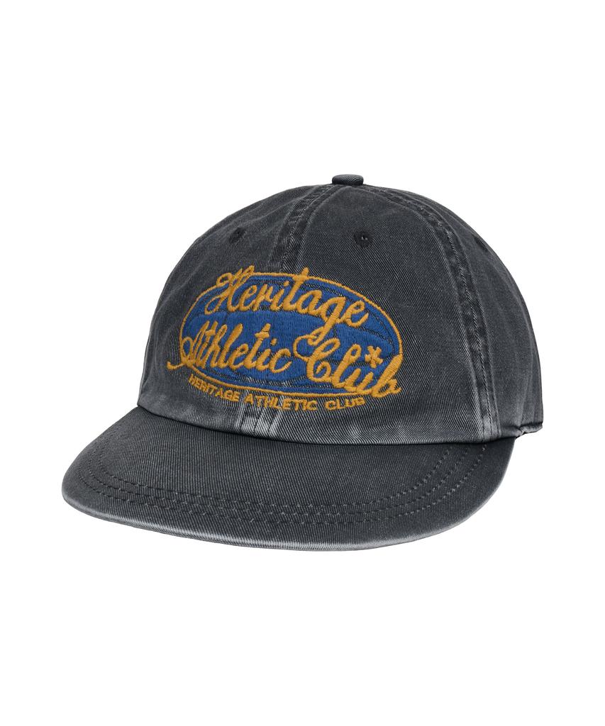 Yunibeoseugameonteu Universe Signed Long Bill Washed Cap_Charcoal Grey