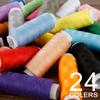 24Pcs Sewing Threads Assortment Colors Hand Sewing Threads for Sewing Machine Multicolored Sewing Thread Sewing Supplies