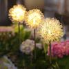 1PC Solar Dandelion LED Garden Lights,Stainless Steel Outdoor Lawn Lamp,Landscape Decoration for Villa,Balcony,Courtyard,Garden