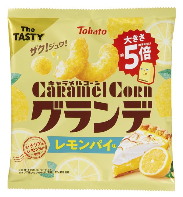 

Tohato Карамельные кукурузные палочки Гранде со вкусом лимонного пирога 55 г x 12 пакетиков