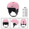 Unisex Adult Ski Helmet With Goggles Strap Windproof Safety Half Winter Snow Sports