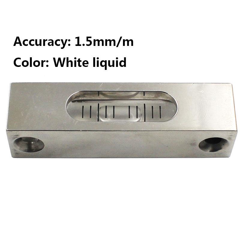 Strip Stainless Steel Shell Spirit Level Side-mounted Ampoules Mini Small Long High Precision