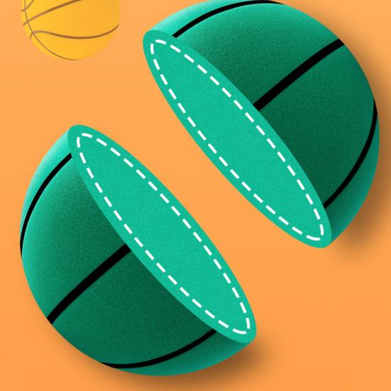 Quiet Indoor Ball Slip-Resistant Rebound Control Basketball Basketball Silent Foam Training for Home Practice