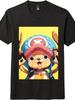 'One Piece'' Chopper Printed Short - Sleeve T - Shirt, Trendy Anime Casual Top
