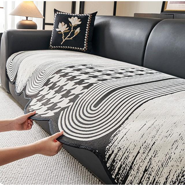 Special-Shaped Sofa Cushion Irregular New High-End Sofa Cover Four-Season Universal Fixed Non-Slip Seat Cushion
