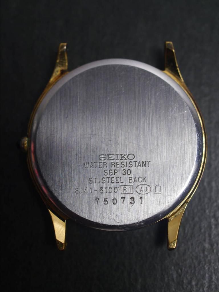 SEIKO Dolce Quartz Watch Working Condition 3-Hand Men's 8J41-6100 (ab911)