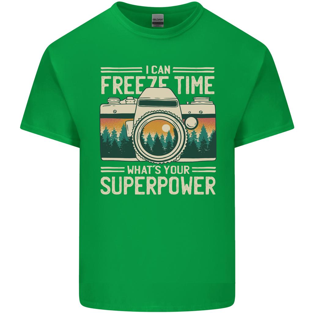 Freeze Time Photographer Photography Unisexs Light Cotton TShirt