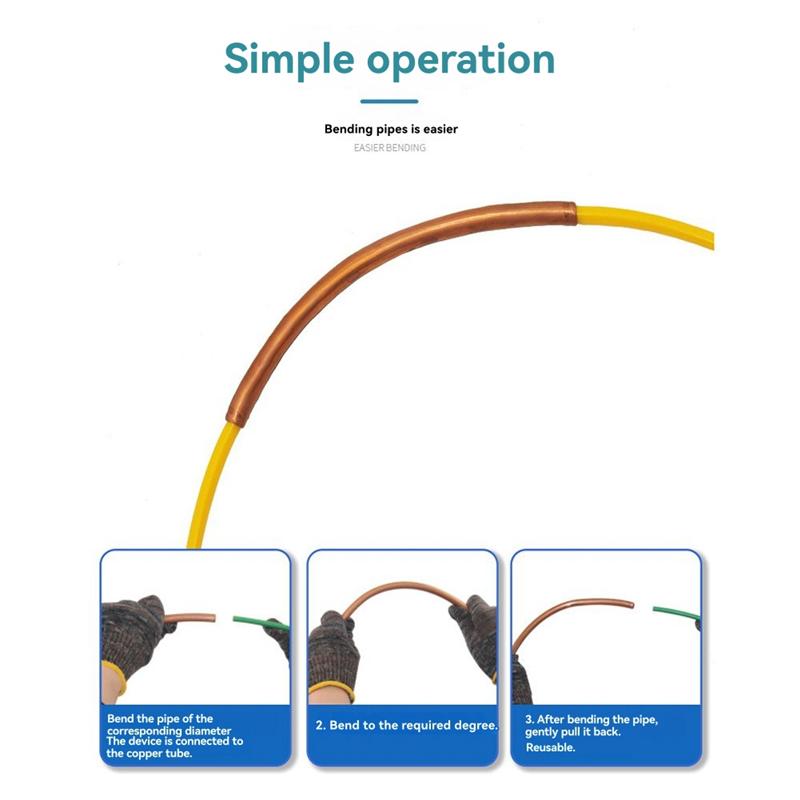 ABUL-4M CT-205 Air Copper Pipe Bending Tool, PE Plastic Protector For Durable Non-Deformation Pipe Experience