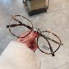 Korean Fashion Men And Women Square Black Frame Classic Anti Blue Light Glasses TR Retro Versatile Anti-radiation Eyeglasses Can Replaceable Lenses