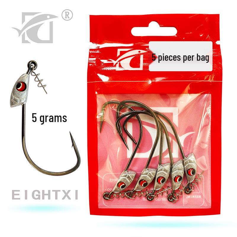 

Eight Streams Lead Head Soft Lure Box for Bass & Mackerel Fishing Supplies