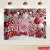 VIKAMA Christmas Candy Party Tapestry Living Room Feature Wall Childrens Room Decor Christmas Party Room Decor