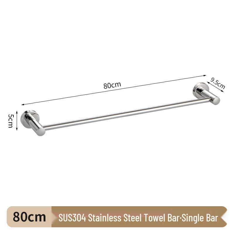304 Stainless Steel Double Bar Bathroom Towel Rack