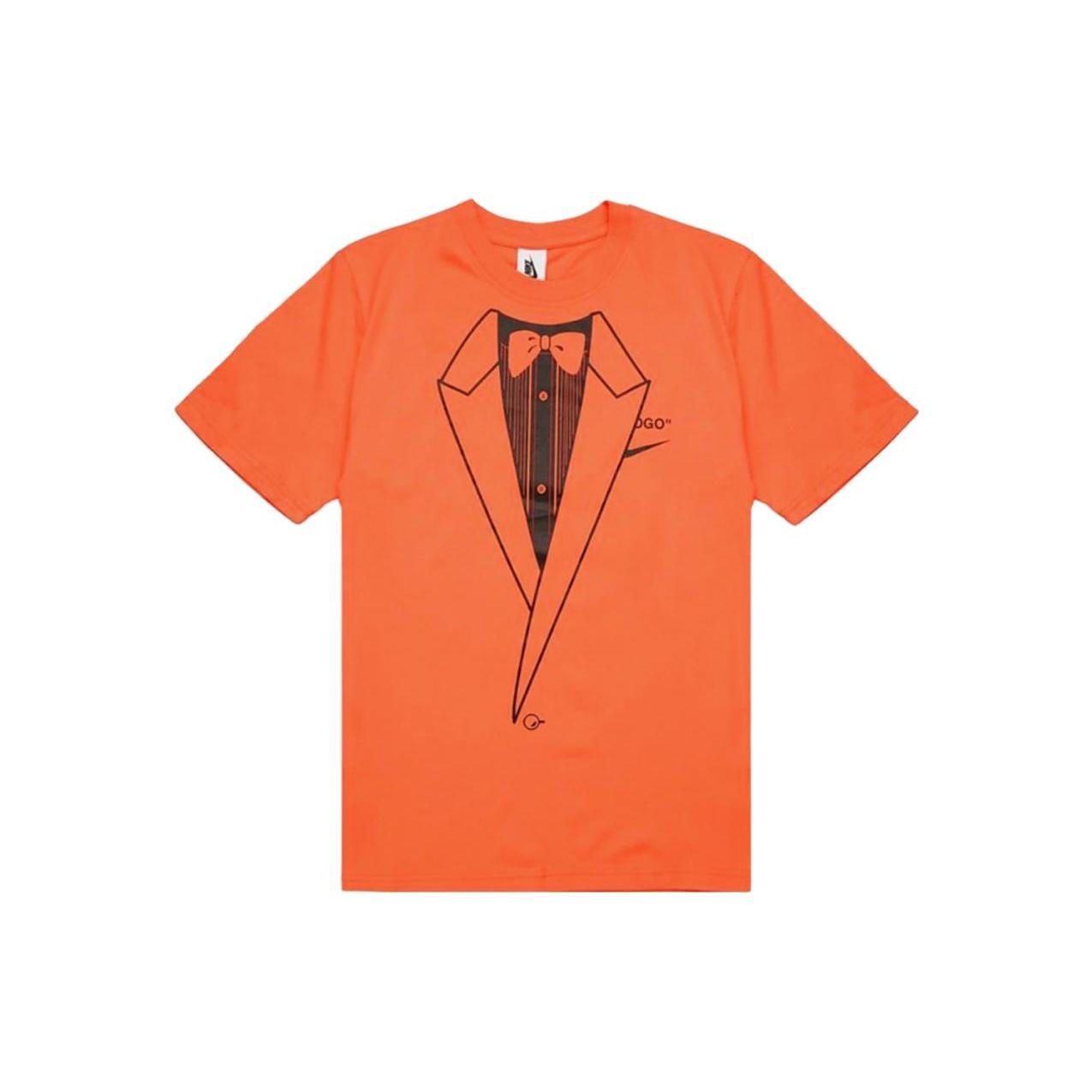 Nike x Off-White NRG A6 T-Shirt Orange Black Men s BQ0827-891 XS