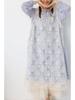 Sweet Mori Girl Embroidered Layered Vest Dress
