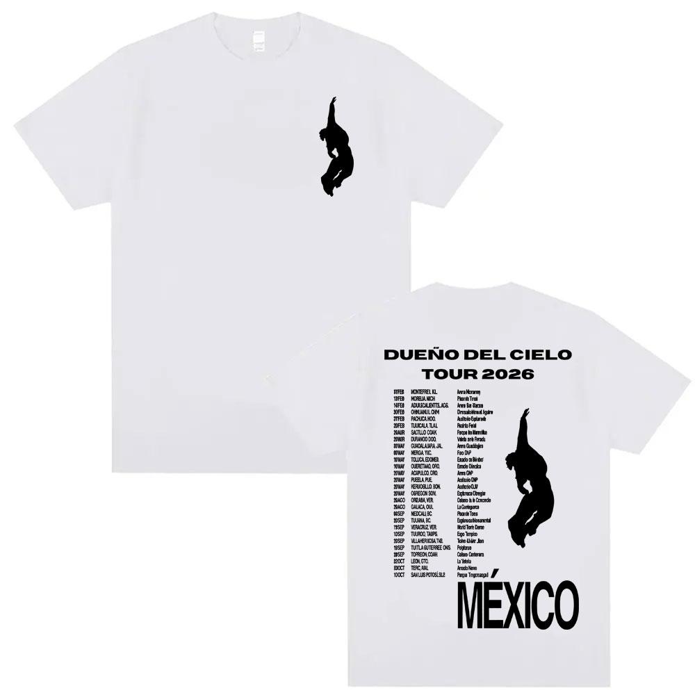 Mexico Humbe Dueno Del Cielo 2026 World Tour T Shirts Harajuku Streetwear Fashion Tshirts Men Women Summer Short Sleeve Tshirt