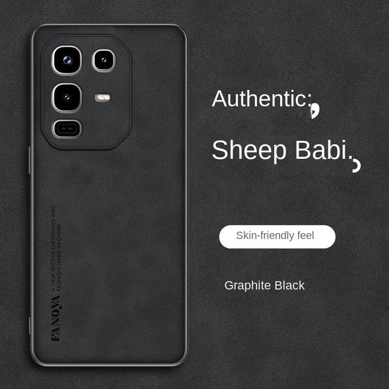 

Для Infinix Note 50 Pro Роскошный кожаный чехол Skinsheep для Infinix Note50pro 40 Pro Plus 40X Защитный противоударный силиконовый бампер Infinix Note 50Pro чёрный