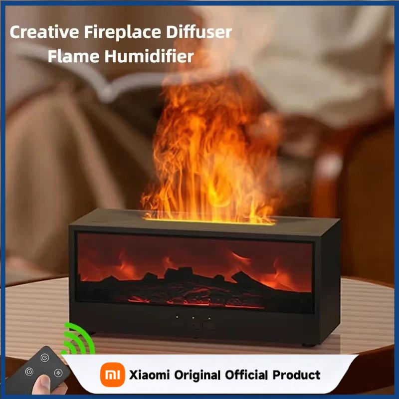 Xiaomi Simulated 3D Flame Aromatherapy Machine, Essential Oil Humidifier, Color Atmosphere Lighting with Remote Control, Holiday Gift