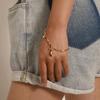 Europe, America, Fashion OT Buckle Pearl Rhinestone Pendant Bracelet Women, Simple Temperament Small Hole Chain Jewelry