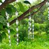 Repellente per Uccelli Riflettente Spirale a Vento Aste Rotanti Ornamenti da Appendere Decorazione Balcone Giardino Piccioni Uccelli Spaventapasseri Bastoncini