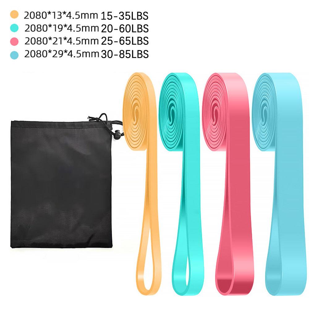 4 Levels TPE Resistance Bands,Fitness Pull-up Bands Exercise Elastic Bands,Yoga Workout Bands,Home Gym Fitness,TPE Pull Rope 3