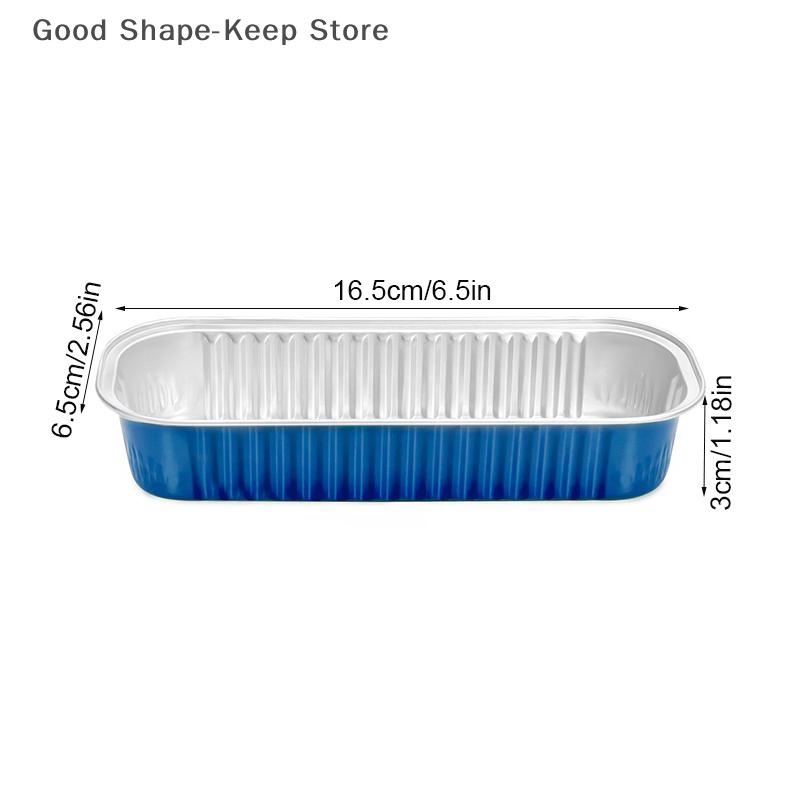 10Pcs Mini Loaf Baking Pans With Muffin Liners Cups Baking Tray Bakeware Lids Rectangle Aluminum Foil Baking Box Cake Pan