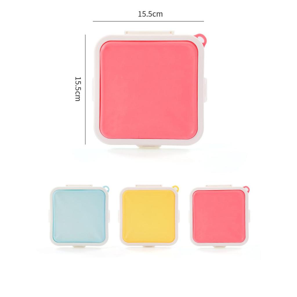 Blue Maple Sandwich Sandwich Bento Silicone Sandwich Maker of 3 Case, Box, Bag, (Set Colors)