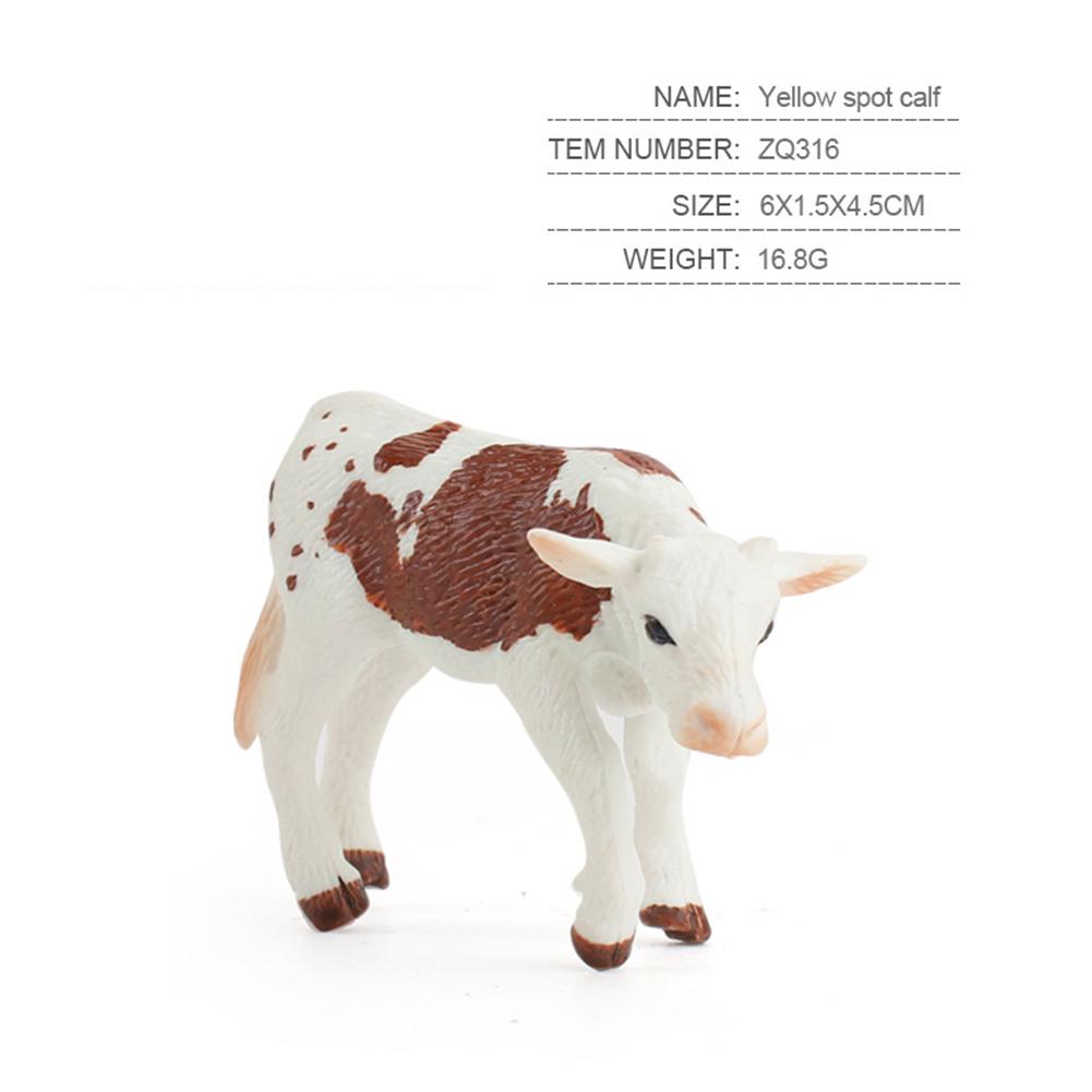 Simulation Milk Cow Action Figures Realistic Cute Farm Animals Model Ornaments For Children Collection