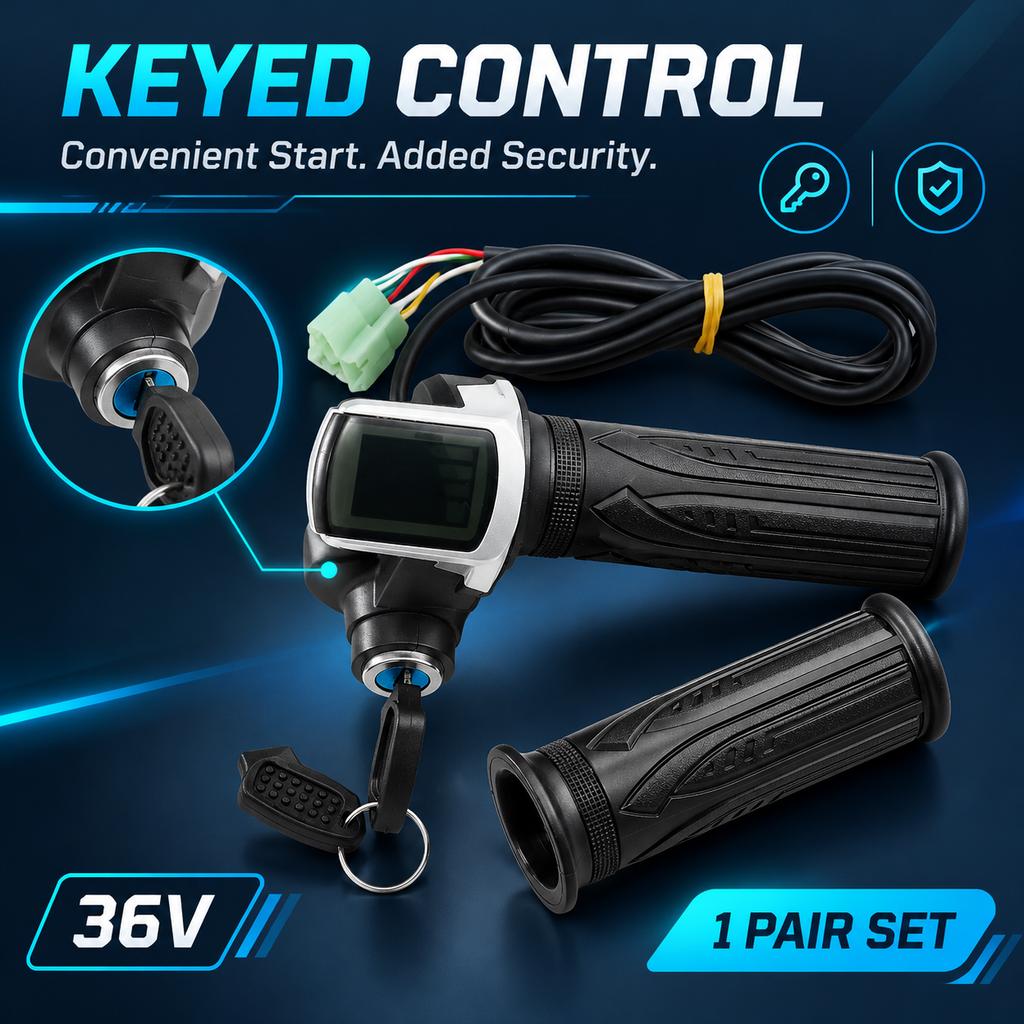 Electric Scooter LCD Throttle with Key Switch