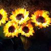 Led Solar Sunflower Flower Light Outdoor Waterproof Garden Decoration Light for Garden Lawn Decorat