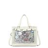 Large Capacity Minimalist Handbag Zipper Pocket Adjustable Straps Teens Travel