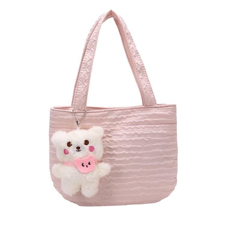 Borsa a Spalla Singola in Corda di Cotone per Vacanze al Mare e Uso Quotidiano
