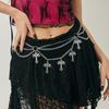 Ingemark Exquisite Creative Butterfly Moon Metal Waist Belts Chain Women Gothic Adjustable Body Chain Halloween Party Jewelry
