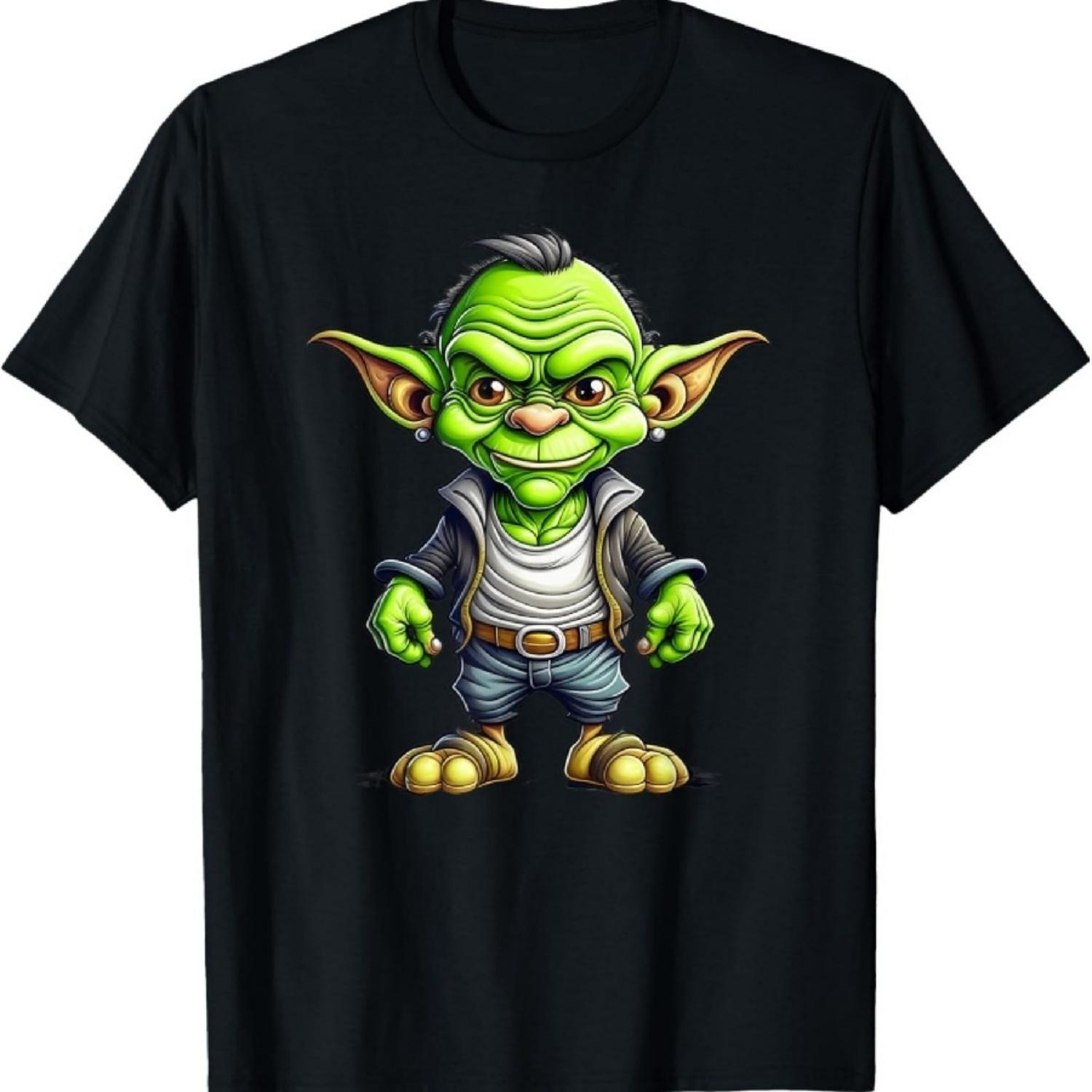 Милая футболка костюма гоблина на Хэллоуин XXXXXL чёрный