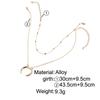 SUMENG 2024 New Fashion Multilayer Heart Necklaces Leaf Moon Choker  Pendants For Women Beach Style Jewelry Gifts