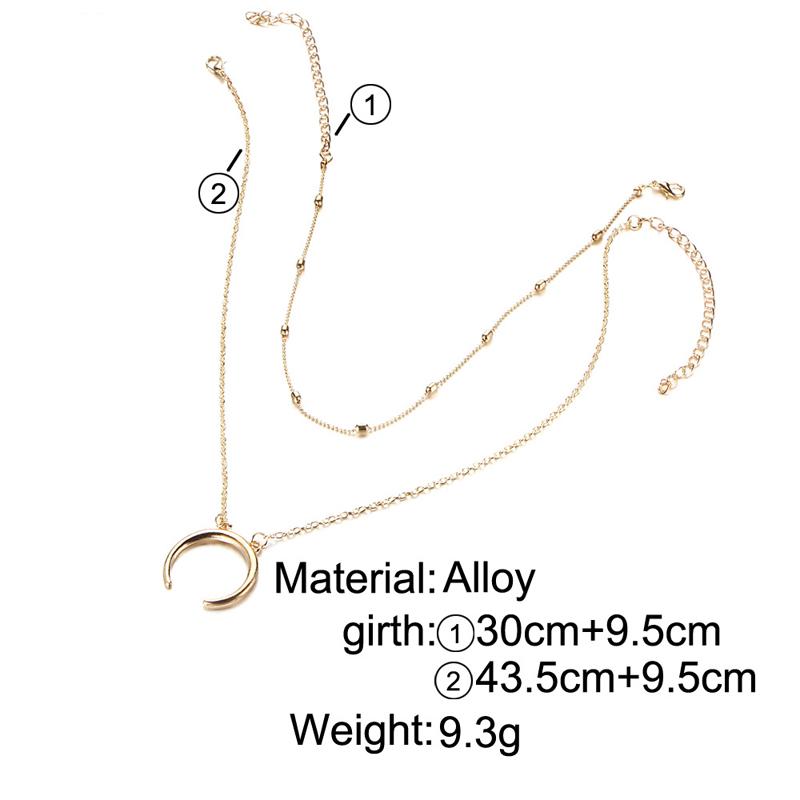 SUMENG 2024 New Fashion Multilayer Heart Necklaces Leaf Moon Choker Pendants For Women Beach Style Jewelry Gifts