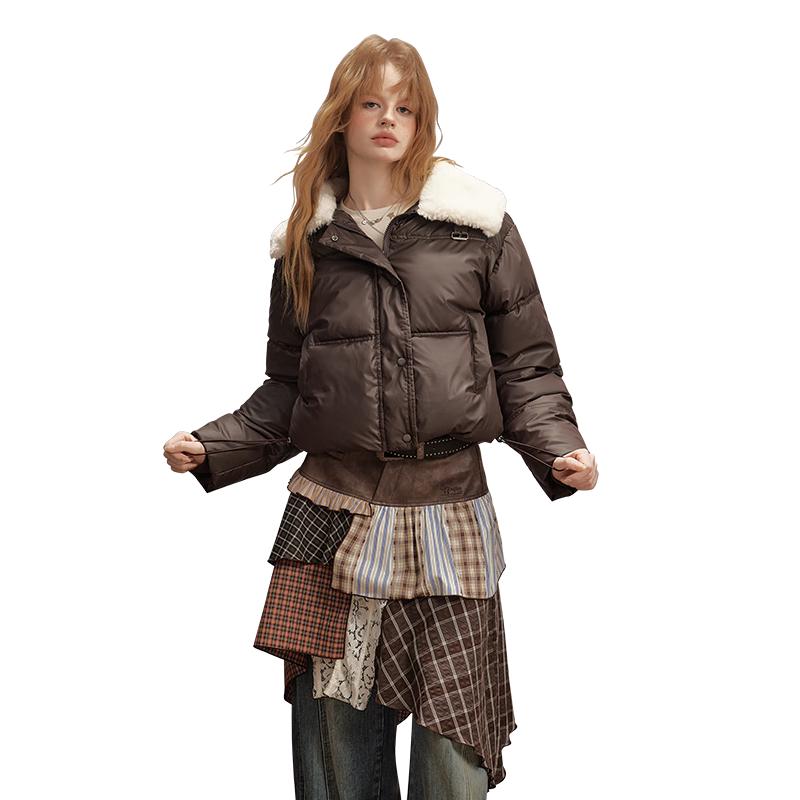 UNIFREE Women's College Style Padded Jacket