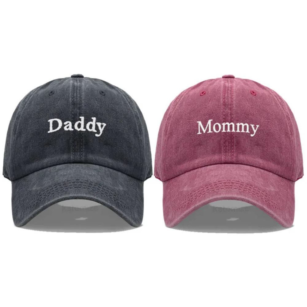 Letter Embroidered Parent Matching Baseball Cap Adjustable Dad Hats For Man Women