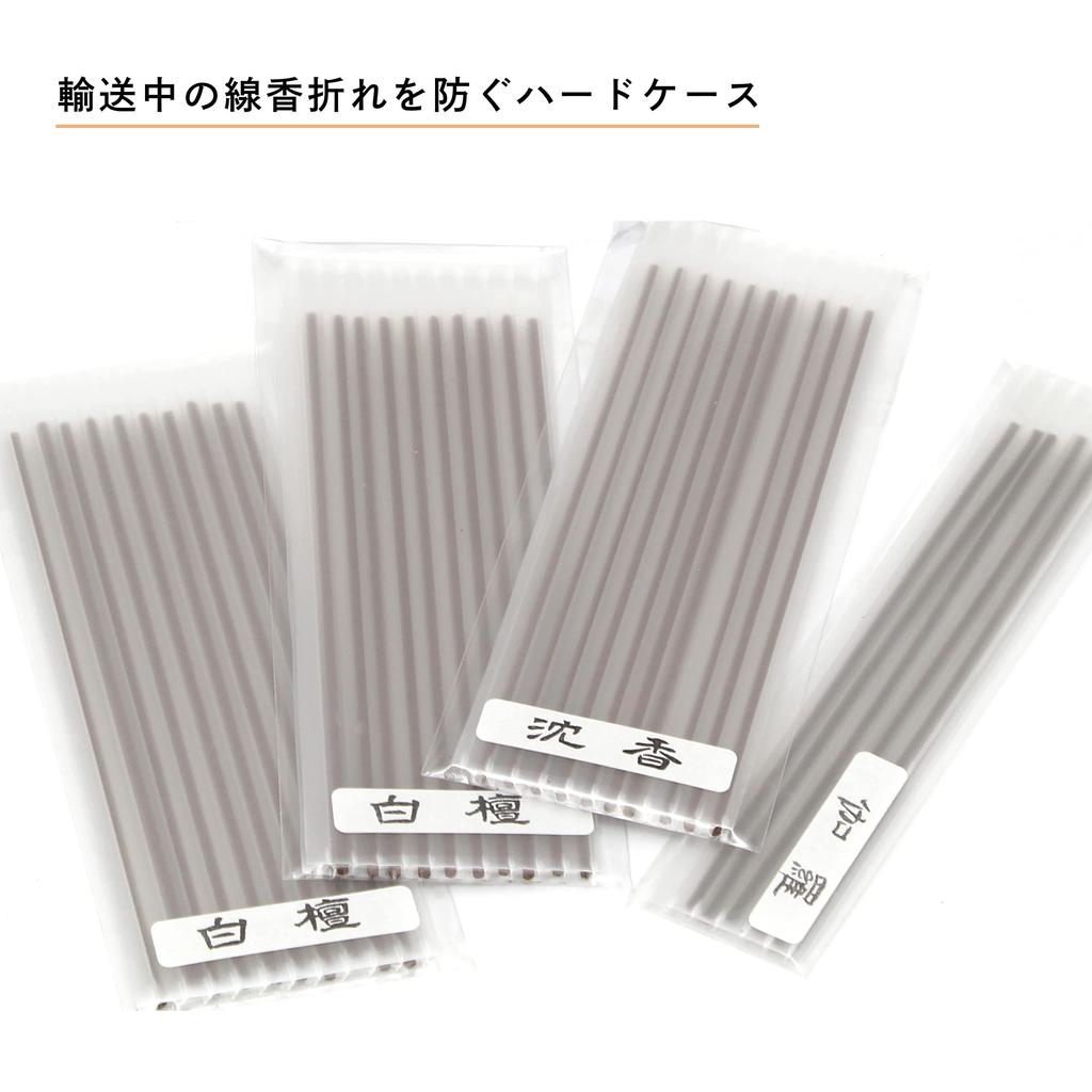 Fuin Aroma Incense Set and Sample Chemical-Free Minori-en (3 Flavors) Agarwood, Sandalwood, Kyara. Incense.